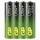 GP Ultra Plus Alkaline Batterij AA 1,5V 4 stuks