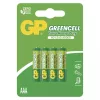 GP Greencell batterij AAA 4 stuks/blister