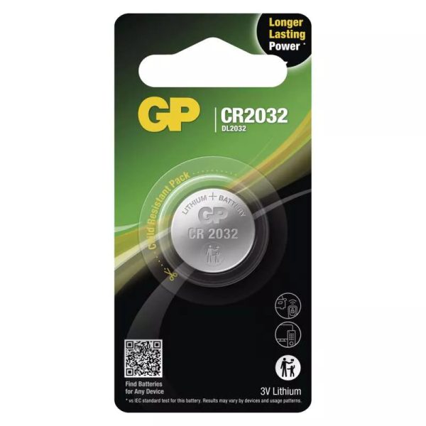 GP Lithium Knoopcel CR2032 1st/Blister