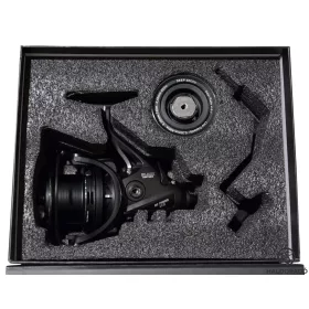   Haldorádó Black Edition BC 14000 LCS Freewheel Big Carp Reel met reservespole, in geschenkdoos