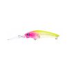 BlueBlue Kumihon Deep 75S 7,5cm 12gr #03 Transparant Roze Chartreuse Wobbler