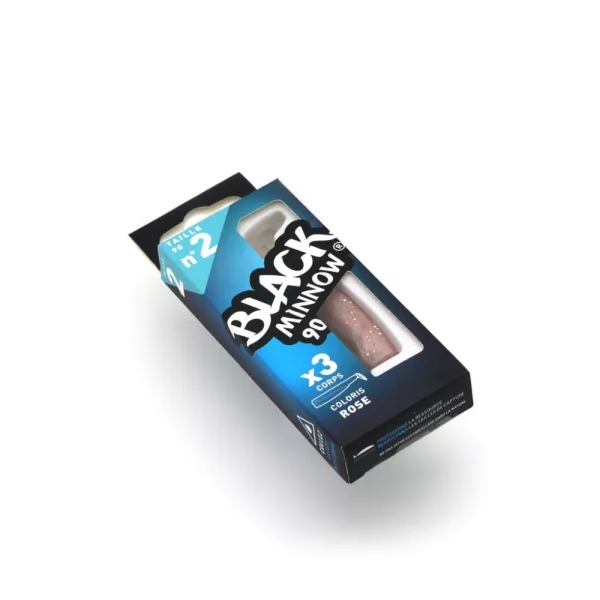 FIIISH 3 stuks 90mm-lichaam - Roze kleur Plastic kunstaas