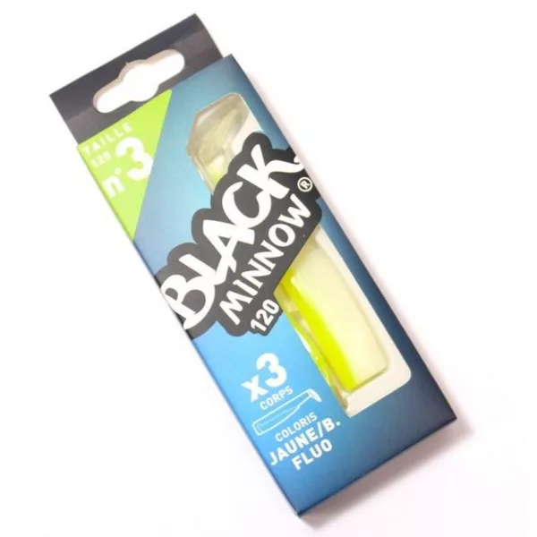 FIIISH 3st 120mm body - Blanc/Jaune kleur Plastic kunstaas