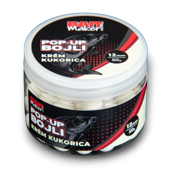 Bait Maker 12mm Crème Maïs Pop Up 50gr