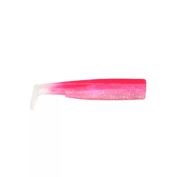 FIIISH 3 stuks 90mm Black Minnow lichaam - Fluo Pink kleur Plastic kunstaas
