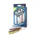 FIIISH 4 stuks 120mm Black Minnow lichaam in natuurlijke kleuren: Khaki - Khaki Glitter - Pink - Black Plastic kunstaas
