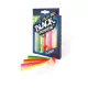 FIIISH 4 stuks 120mm Black Minnow lichaam in levendige kleuren: Green/Orange - Orange/Yellow - Fluo Pink - F Plastic kunstaas