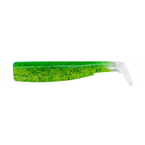 FIIISH 3 stuks 120mm Black Minnow lichaam - Chartreuse kleur Plastic kunstaas
