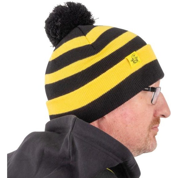 Black Cat Bobble Hat Gebreide muts