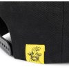 Black Cat Flat Peak Cap Zwarte Baseballpet