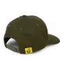 Black Cat Green Flat Peak Cap Baseball Sapka