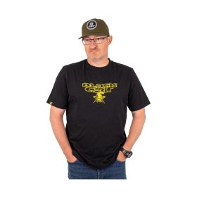 Black Cat Getormenteerd Logo Zwart T-shirt XL