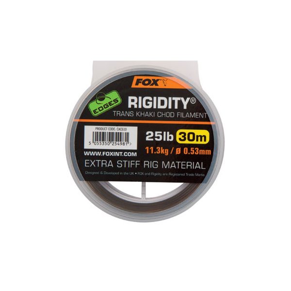 Fox EDGES™ Rigidity® - Trans Khaki 25lb/0.53mm Montageonderdeel