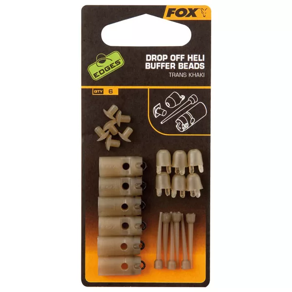 Fox Edges™ Drop Off Heli Buffer Beads Rubberen kraal