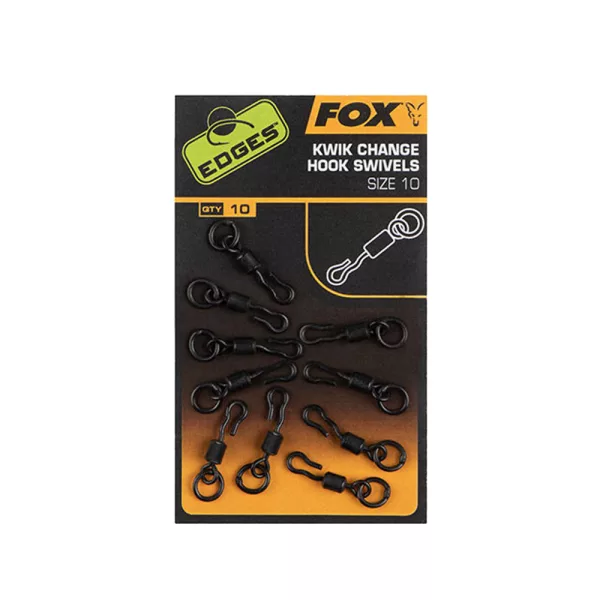 Fox Edges Kwik Change Hook Swivels Wartel 10x10
