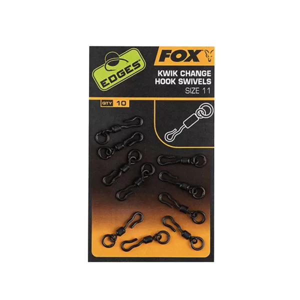 Fox Edges Kwik Change Hook Swivels Wartel 11x10