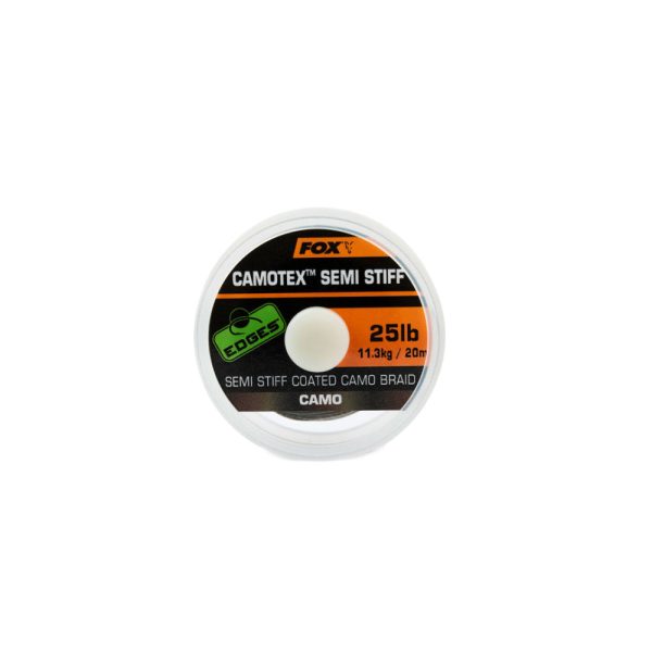 Fox Edges Camotex Semi Stiff Gevlochten Lijn 20lb 20m