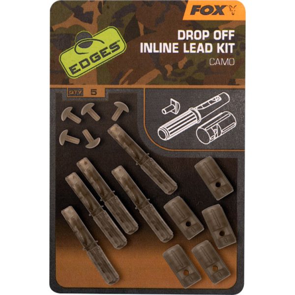 Fox Camo Inline Lead Drop Off Kits Kit x5 Loodclip