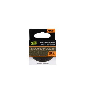 Fox Edges Naturals Gevlochten onderlijn 22,7kg 7m