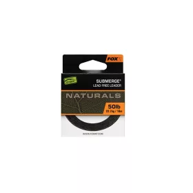 Fox Edges Naturals Submerge Gevlochten onderlijn 22,7kg 10m