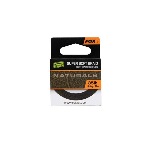 Fox Edges Naturals Super Soft Braid Gevlochten onderlijn 35lb 20m