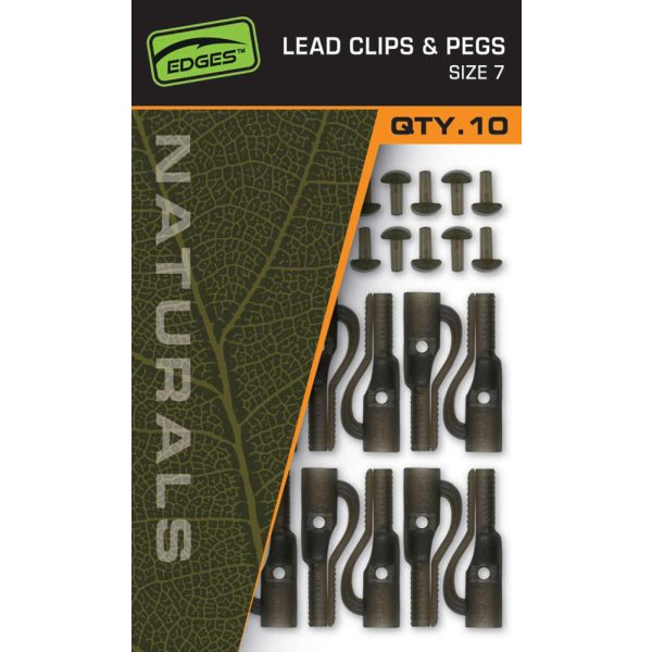 Fox Edges Naturals Size 7 Lead Clips & Pegs Loodclip