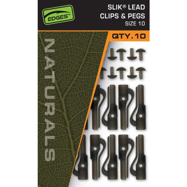 Fox Edges Naturals Size 10 Slik Lead Clip& Pegs Loodclip