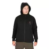 Fox Collection Zwart-Oranje Sherpa Hoody Hoodie M
