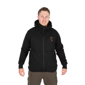 Fox Collection Zwart-Oranje Sherpa Hoody Hoodie 3XL