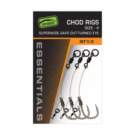   Fox Edges SWGO Chod Rig 5 Füles, Baardige Voorgeknoopte Haak 3st