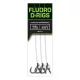 Fox Carp Ready Rigs Fluoro D Rig 6 Met Oog, Met Weerhaak Voorgeknoopte Haak 3st