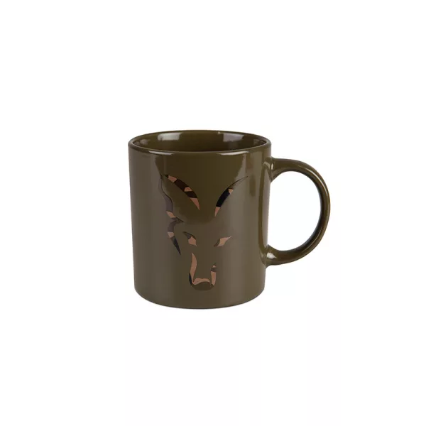 Fox Groen-Camo Hoofd Keramische Mok 350ml