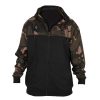 Fox LW Zwart-Camo Split Zip Hoody Hoodie met rits XL