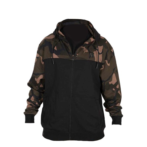 Fox LW Zwart-Camo Split Zip Hoody Hoodie met rits 2XL