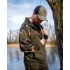 Fox LW Khaki-Camo Split Zip Hoody Hoodie met rits S