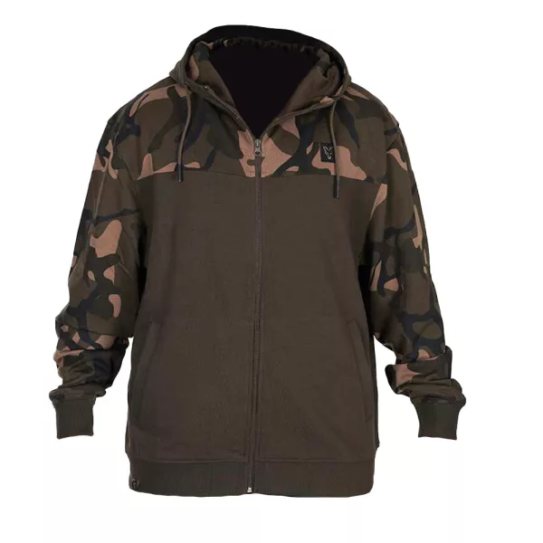 Fox LW Khaki-Camo Split Zip Hoody Hoodie met rits XL