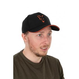 Fox Collection Baseball Cap Zwart-Oranje Baseballpet