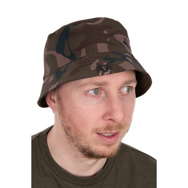 Fox Khaki-Camo Reversible Bucket Hat Hoed