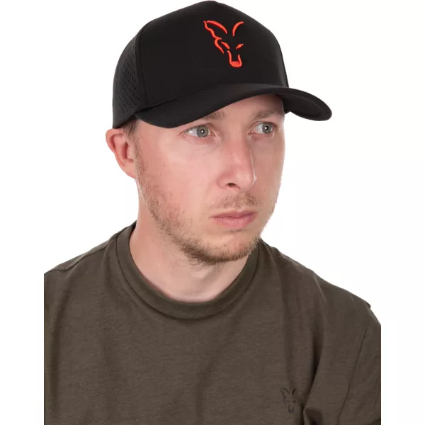 Fox Collection Zwart-Oranje Baseball Cap