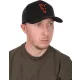 Fox Collection Zwart-Oranje Baseball Cap