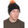Fox Collection Bobble Hat Zwart-Oranje Pomponmuts