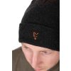Fox Collection Bobble Hat Zwart-Oranje Pomponmuts