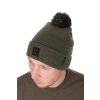 Fox Collection Bobble Hat Groen-Zwart Pomponmuts