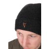 Fox Collection Beanie Zwart-Oranje Muts