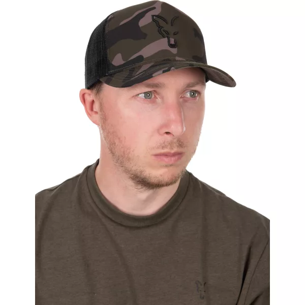 Fox Zwarte Camo Trucker Baseball Cap