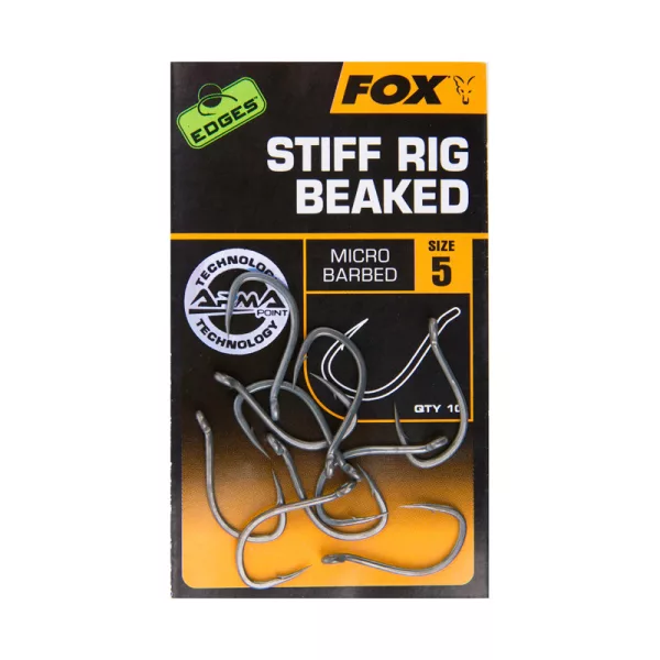 Fox EDGES™ Stiff Rig Beaked - Maat 4 Haak