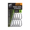 Fox Wide Gape Straight 8 Füles, Szakállas Pontyozó Horog 10db