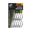 Fox Curve Medium 5 Füles, Szakállas Pontyozó Horog 10db