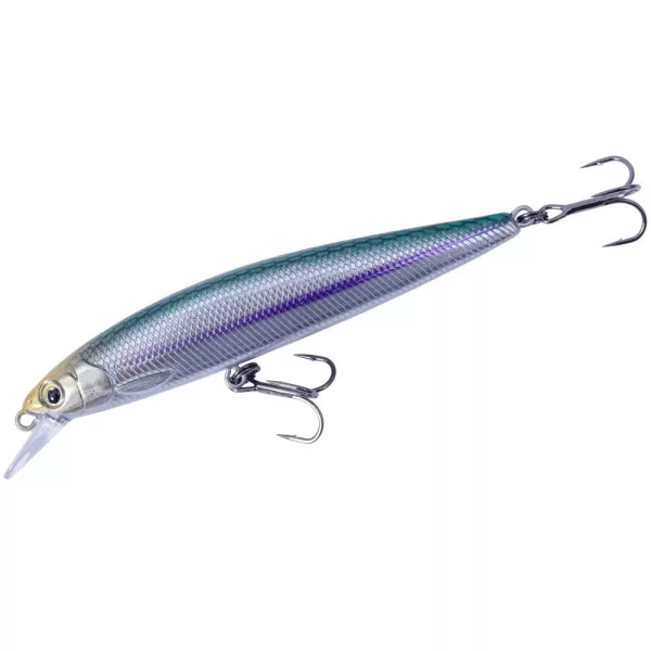 Major Craft Ceana Jerkbait 90SPS Shallow 9cm 10gr #001 Blue Back Silver Zwevende Wobbler