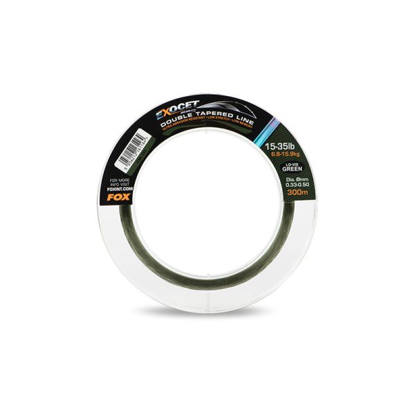 Fox Exocet Pro Low Vis Groen 0,33-0,50mm 300m Getaperde Monofil Hoofdlijn
